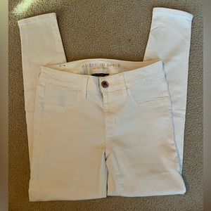 American Eagle White Jeggings